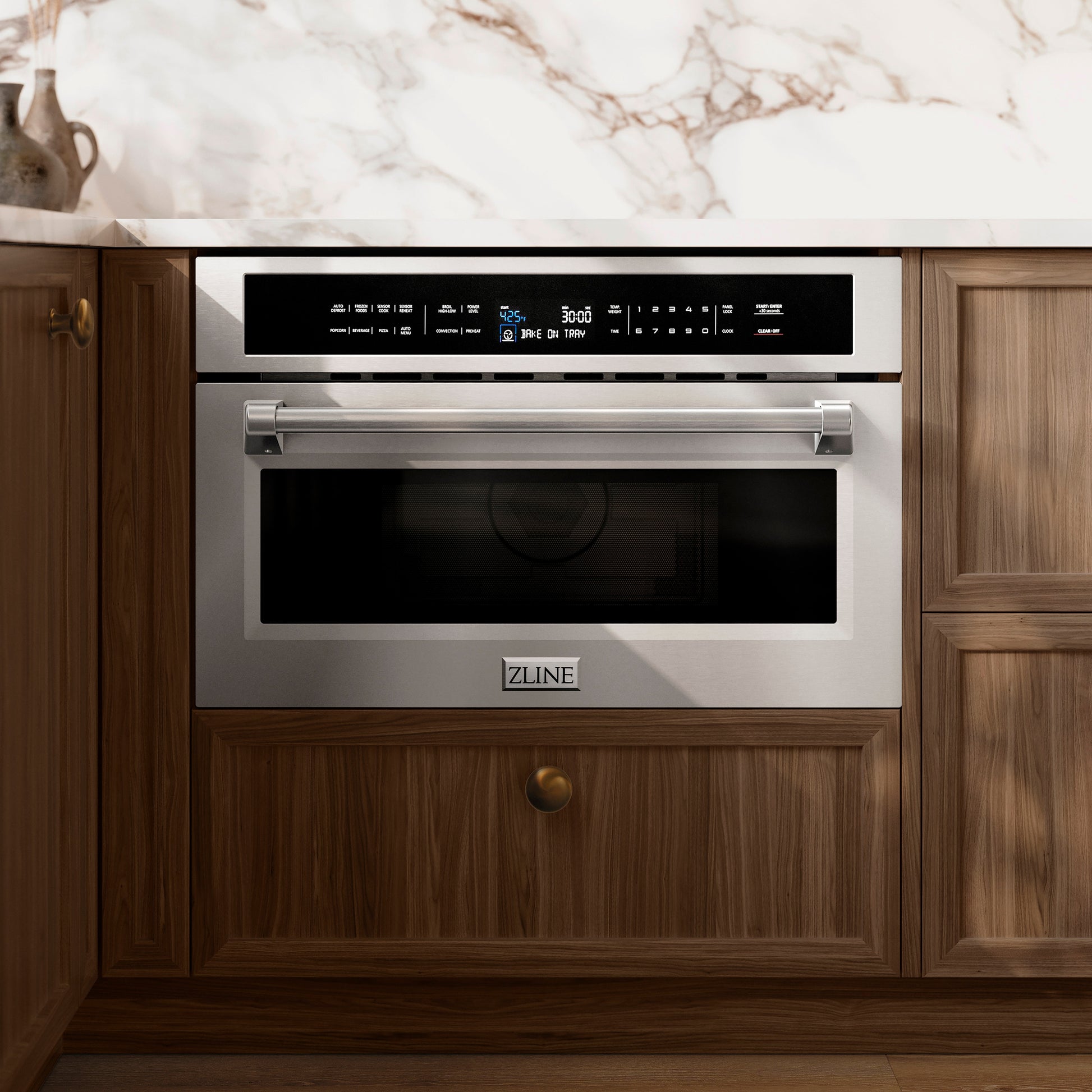 ZLINE KITCHEN & BATH 1.6-cu ft 1000 -Watt 29.75-in Built-In Microwave ( Stainless Steel )