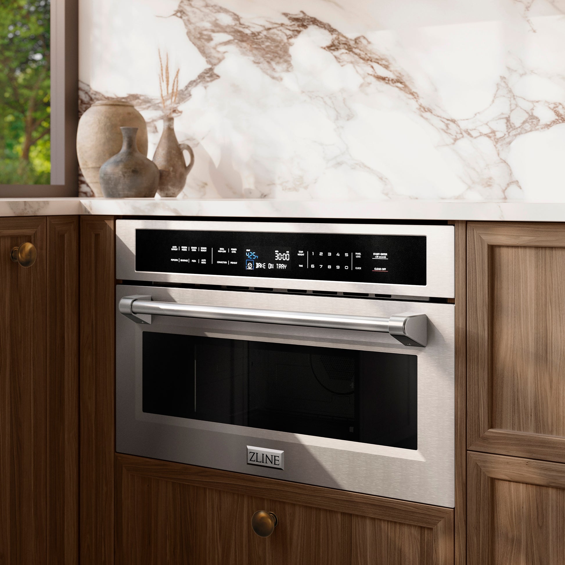 ZLINE KITCHEN & BATH 1.6-cu ft 1000 -Watt 29.75-in Built-In Microwave ( Stainless Steel )