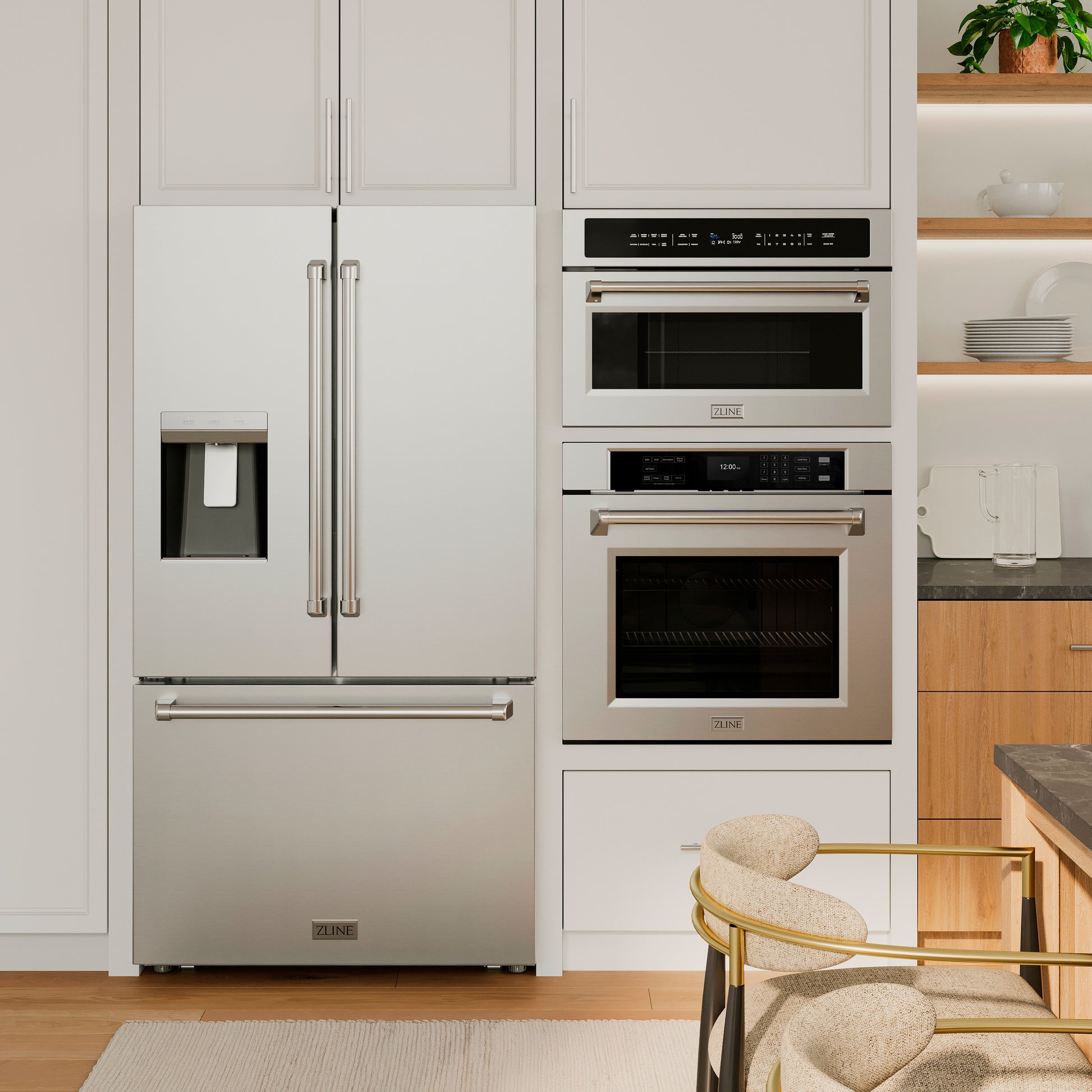 ZLINE KITCHEN & BATH 1.6-cu ft 1000 -Watt 29.75-in Built-In Microwave ( Stainless Steel )