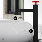 Swiss Madison Avallon Vessel Faucet in Matte Black, SM-BF84BR, MSRP: $178.61, FINAL  PRICE: $79.99 + TAX