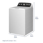 GE High Efficiency Agitator Large ( 4.5-cu ft ) Top-Load Washer ( White )