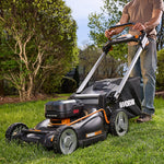 WORX Nitro WG760 40v 21in Deck Brushless Self-propelled Lawn Mower 40-volt 21-in Self-propelled Battery Walk Mower (2 Batteries Included)