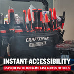 CRAFTSMAN VERSASTACK Black/Red Polyester 22.50-in W x 14.50-in D x 12.375-in L Tool bag