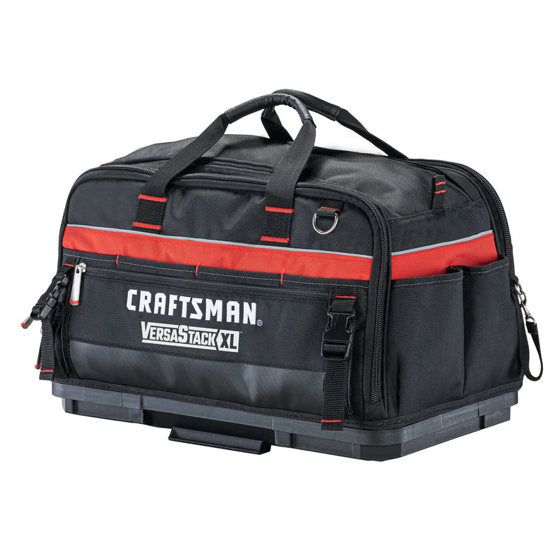 CRAFTSMAN VERSASTACK Black/Red Polyester 22.50-in W x 14.50-in D x 12.375-in L Tool bag