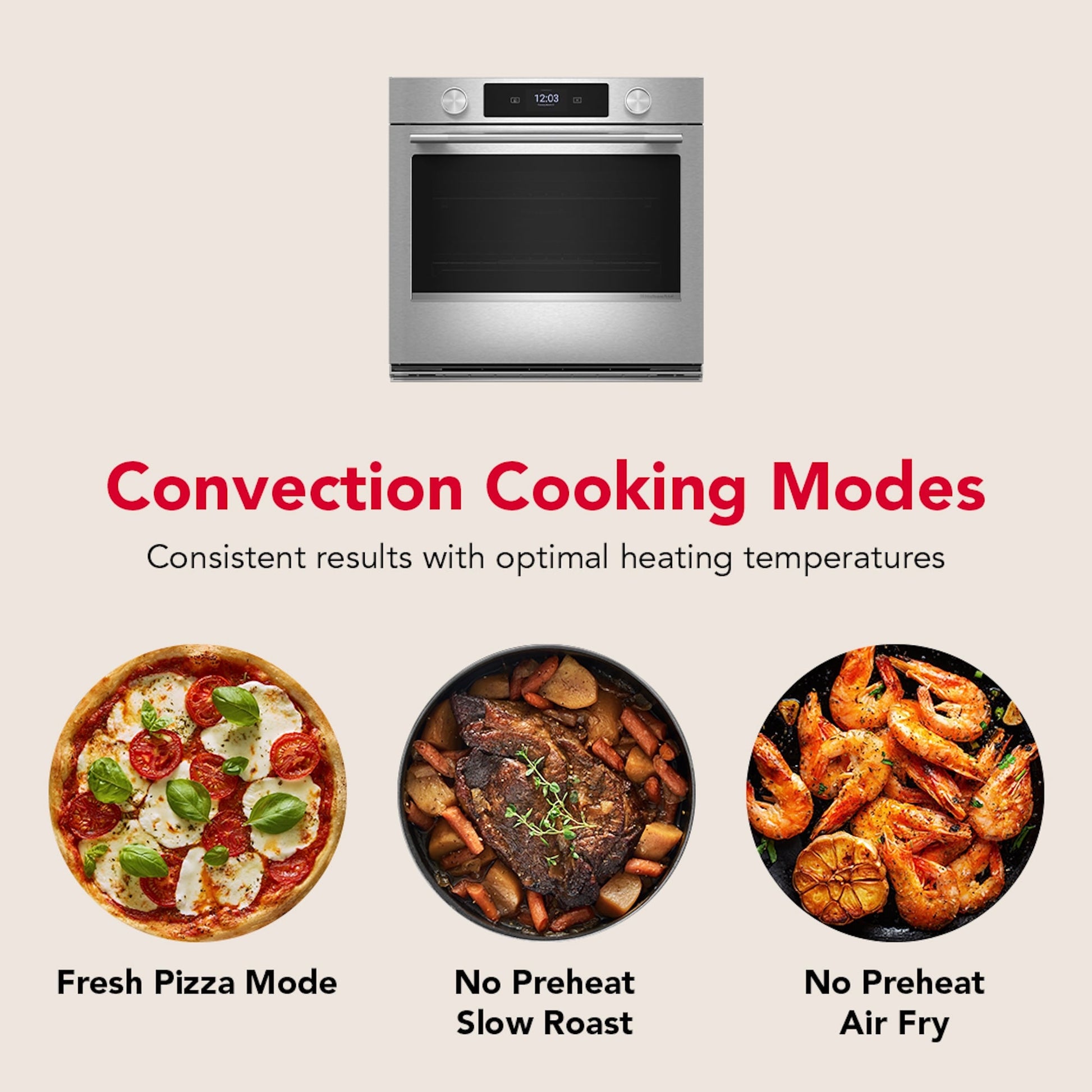 KitchenAid 27 inch Self + Steam Cleaning Air Fry Smart Compatible Microwave Wall Oven Combo ( PrintShield Stainless )