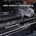 KitchenAid 27 inch Self + Steam Cleaning Air Fry Smart Compatible Microwave Wall Oven Combo ( PrintShield Stainless )