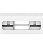 JEAREY Standard Size 72-in White Double Sink Bathroom Vanity with White Marble Top (Fully Assembled)