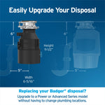 InSinkErator Badger 1 Continuous feed 1/3-HP Septic Safe Corded Garbage Disposal