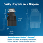 InSinkErator Badger 5 Continuous feed 1/2-HP Septic Safe Non-corded Garbage Disposal