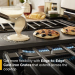Whirlpool 30-in 5 burners 5.1-cu ft Freestanding Natural Gas Range ( Stainless Steel )