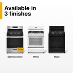 Whirlpool 30-in 5 burners 5.1-cu ft Freestanding Natural Gas Range ( Stainless Steel )