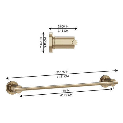 Ellen DeGeneres Tossana 18-in Towel Bar - Brushed Bronze, 2014ATB-18-123, FINAL PRICE: $19.99 + Tax