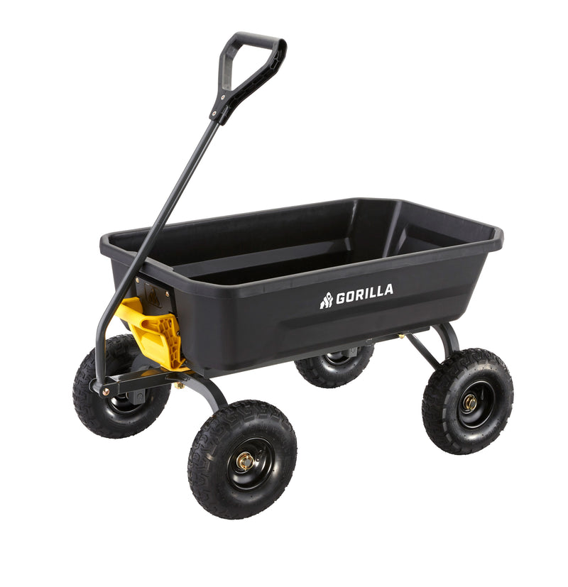 Gorilla Carts Gorilla Carts 4-cu ft Poly Yard Cart