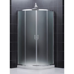 DreamLine Prime 34.375-in to 34.375-in W x 72-in H Frameless Sliding Shower Door, SHEN-7034340-01-FR, 521255