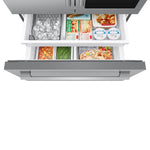 Samsung Bespoke AI Counter-Depth AutoView Zero Clearance Fit 24-cu ft 36-in Wide French Door Refrigerator with Dual Ice Maker ( Fingerprint Resistant Stainless Steel ) ENERGY STAR Certified