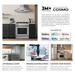Cosmo 244Ecc 24-in 4 burners Smooth surface Stainless steel Electric Cooktop