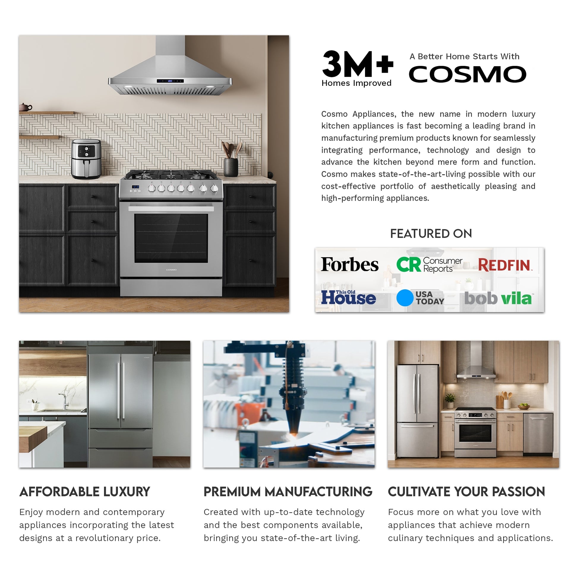 Cosmo 23.62-in 1.2-cu ft 1000 -Watt Microwave Drawer ( Black )