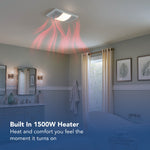 Broan PowerHeat 2.0-Sone 110-CFM Bright White Lighted Bathroom Fan and Heater