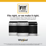 Whirlpool 30-in 4 burners 6.4-cu ft , Air Fry Convection Oven Freestanding Single Induction Range ( Fingerprint Resistant Stainless Steel )