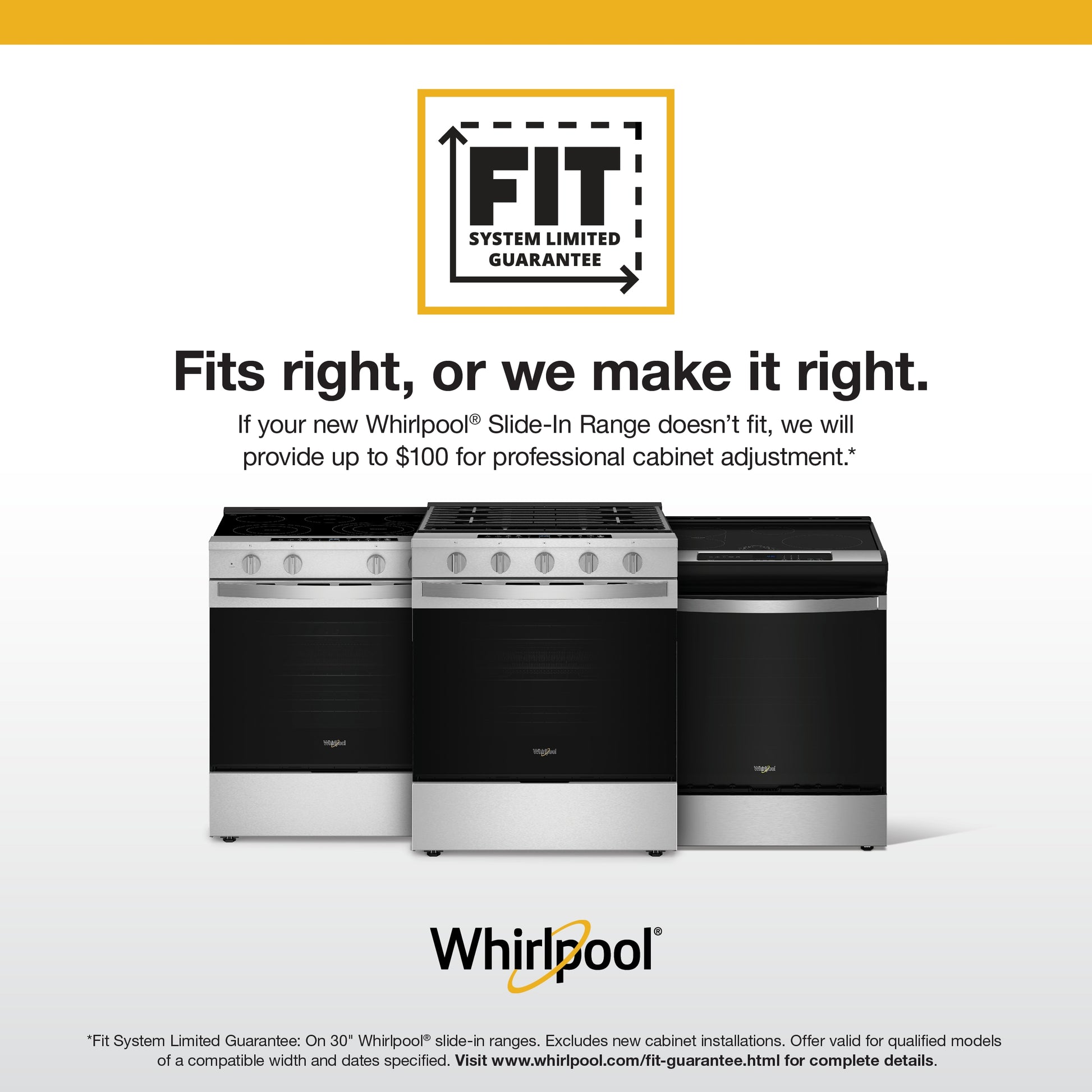 Whirlpool 30-in 4 burners 6.4-cu ft , Air Fry Convection Oven Freestanding Single Induction Range ( Fingerprint Resistant Stainless Steel )
