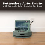 bObsweep Bio Self-Empty Robot Vacuum and Mop with Reusable Odor-Filtering Bags - LiDAR Mapping - App and Voice Control - Made of Bio-Based Plastic