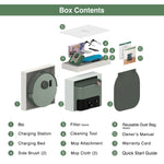 bObsweep Bio Self-Empty Robot Vacuum and Mop with Reusable Odor-Filtering Bags - LiDAR Mapping - App and Voice Control - Made of Bio-Based Plastic