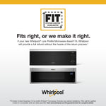 Whirlpool 1.1-cu ft Low Profile Over-the-Range Microwave ( Black )