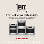 KitchenAid 27 inch Self + Steam Cleaning Air Fry Smart Compatible Microwave Wall Oven Combo ( PrintShield Stainless )