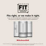 KitchenAid 25.1-cu ft Counter-Depth 41-in Wide Side-by-Side Refrigerator Built-In ,Water and Ice Dispenser ( Black Stainless Steel