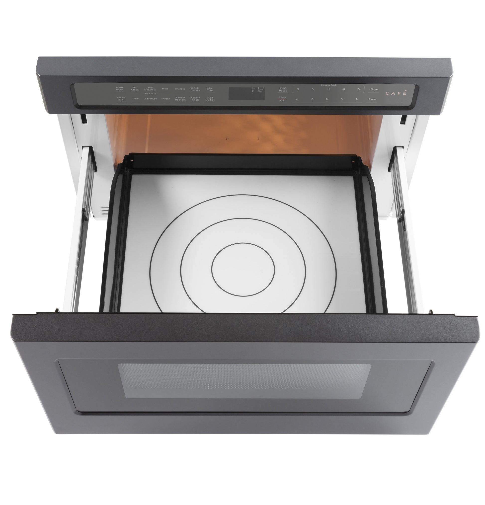 Cafe 23.9-in 1.2-cu ft 1000 -Watt Microwave Drawer ( Matte Black )