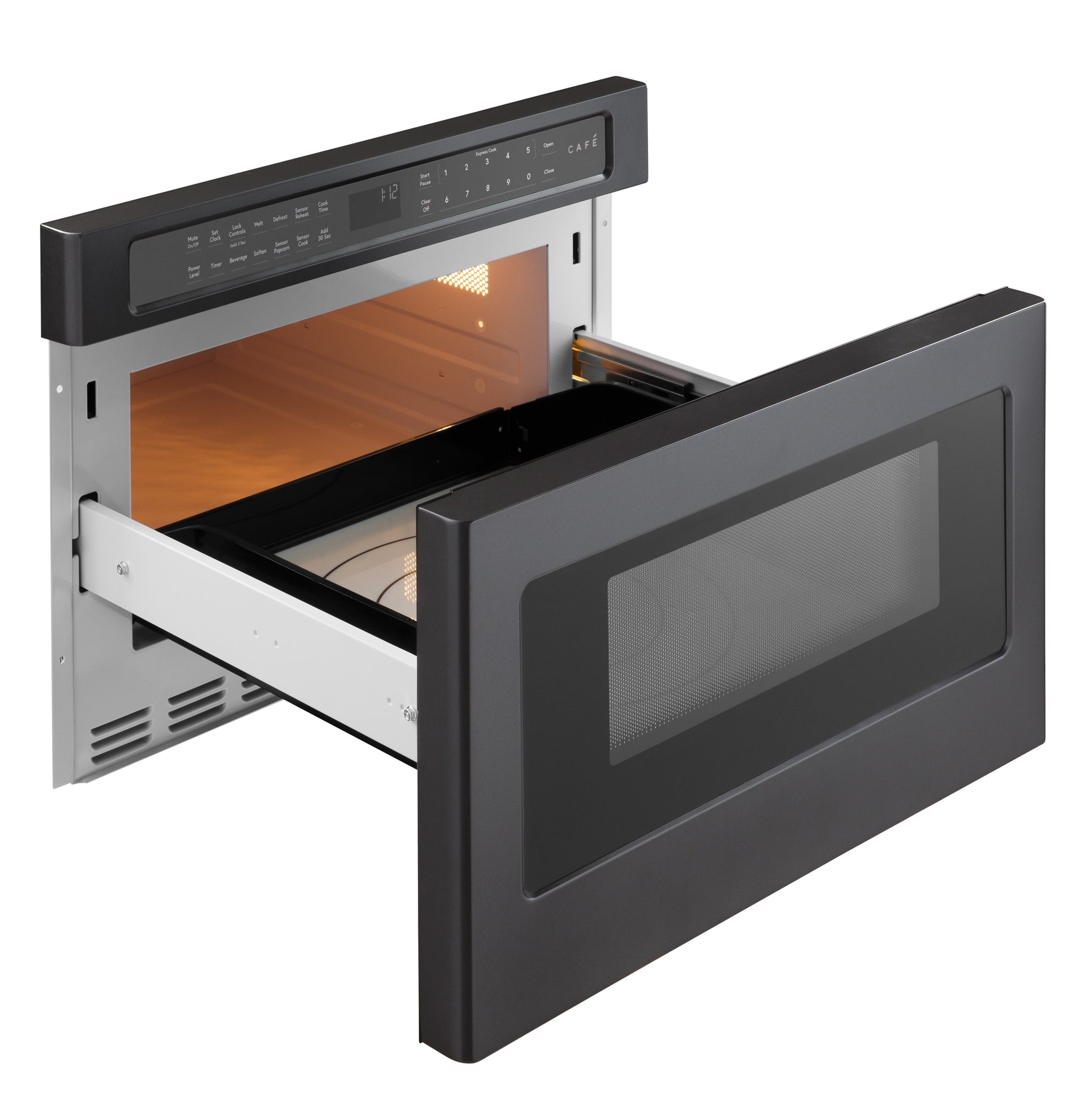 Cafe 23.9-in 1.2-cu ft 1000 -Watt Microwave Drawer ( Matte Black )