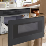 Cafe 23.9-in 1.2-cu ft 1000 -Watt Microwave Drawer ( Matte Black )