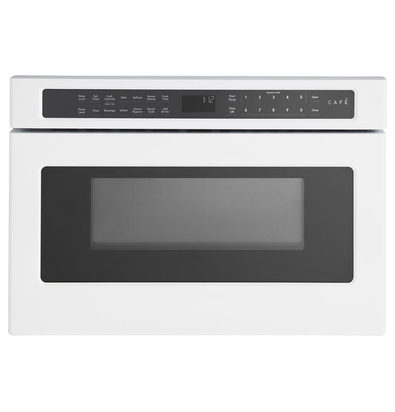 Cafe 23.9-in 1.2-cu ft 1000 -Watt Microwave Drawer ( Matte White )