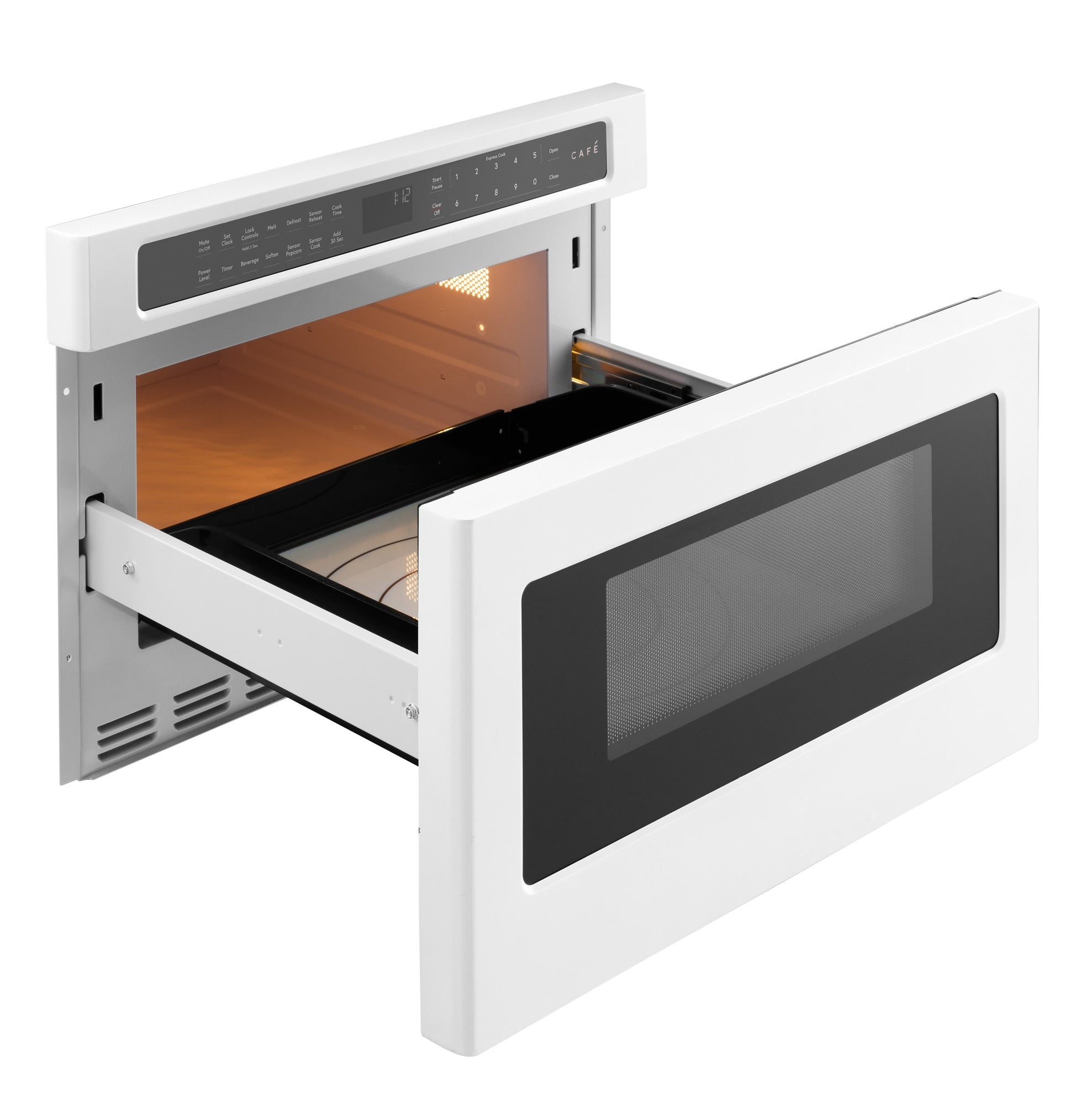 Cafe 23.9-in 1.2-cu ft 1000 -Watt Microwave Drawer ( Matte White )