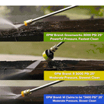 Greenworks 3000-PSI 2.0-GPM Cold Water Electric Pressure washer with 5 Spray Tips