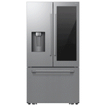 Samsung Bespoke AI Counter-Depth AutoView Zero Clearance Fit 24-cu ft 36-in Wide French Door Refrigerator with Dual Ice Maker ( Fingerprint Resistant Stainless Steel ) ENERGY STAR Certified