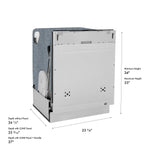 Luxury ZLINE KITCHEN & BATH Monument 24-in Top Control Built-in Dishwasher ( Panel Ready with