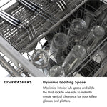 Luxury ZLINE KITCHEN & BATH Monument 24-in Top Control Built-in Dishwasher ( Panel Ready with