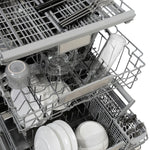 Luxury ZLINE KITCHEN & BATH Monument 24-in Top Control Built-in Dishwasher ( Panel Ready with
