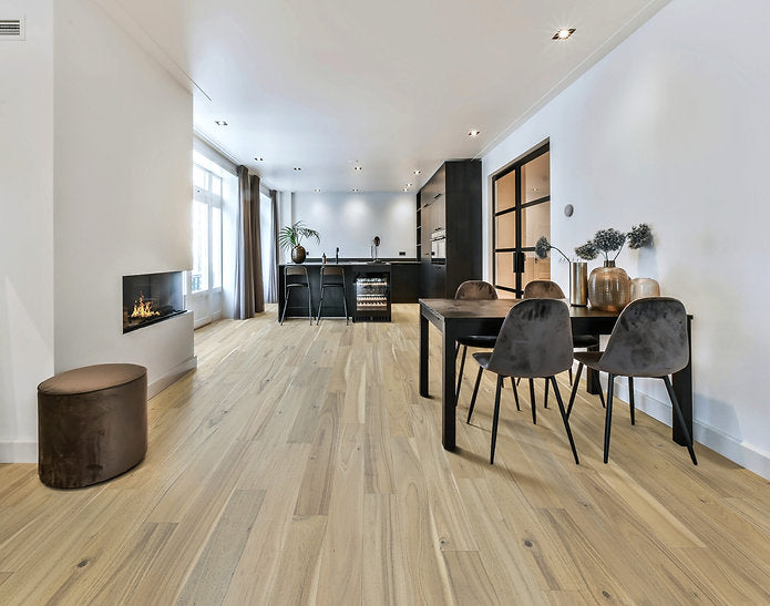Greystone Indonesia Acacia 1/2-in T x 5-in W EIA5A13TG,  Wirebrushed Engineered Hardwood Flooring FINAL PRICE: $2.99/sf