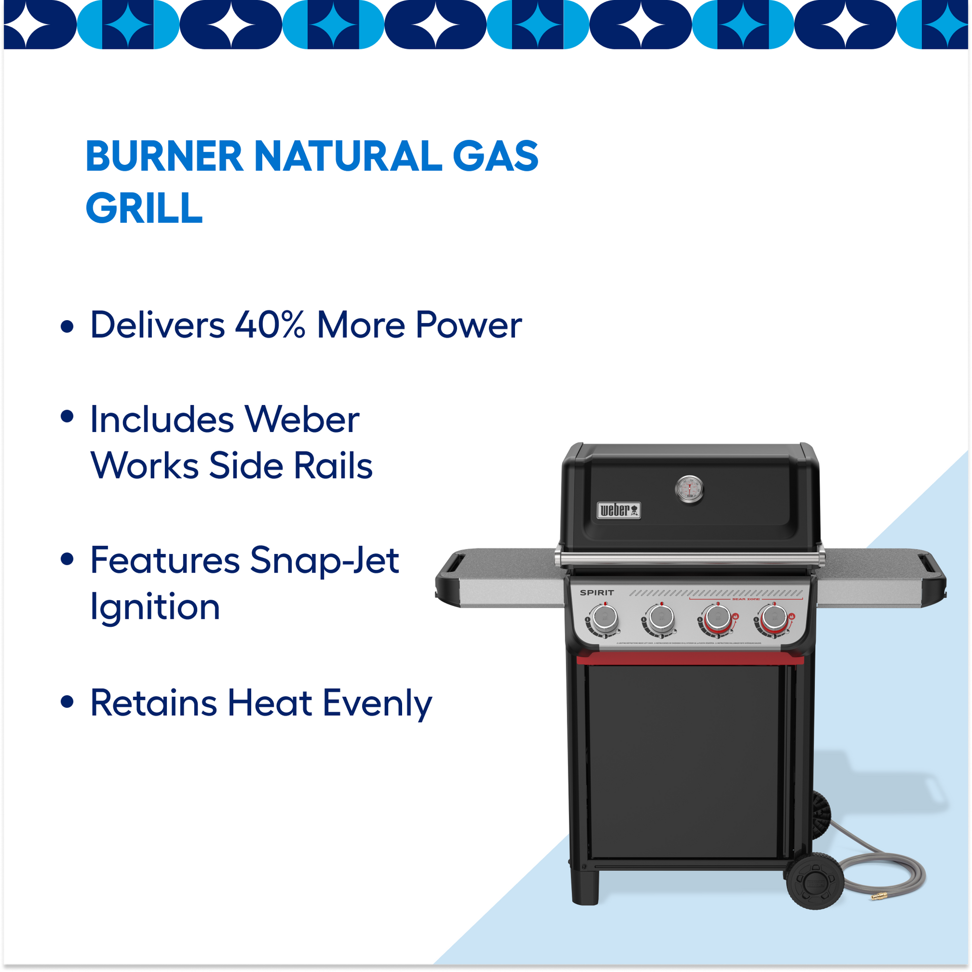 Weber Spirit E-425 Black 4 -Burner Natural Gas Grill