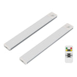 Utilitech LED 2 -Pack 12-in Rechargeable Battery LED Under Cabinet Light Bar Motion Sensing Light with Remote