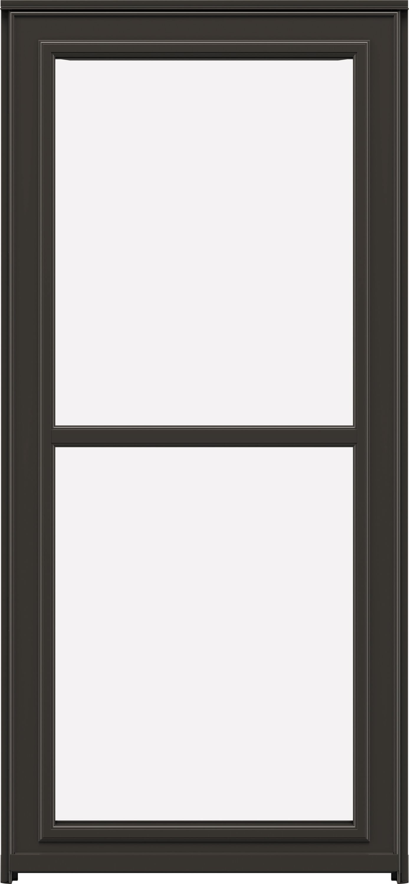 LARSON 80 Split Fullview (Tradewinds) Low-E 36-in x 81-in Brown Aluminum Reversible Hinge Storm
