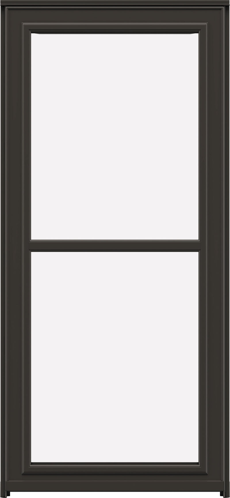 LARSON 80 Split Fullview (Tradewinds) Low-E 36-in x 81-in Brown Aluminum Reversible Hinge Storm