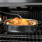 GE 27 inch Double Electric Wall Oven with Air Fry Self + Steam Cleaning ( Black )