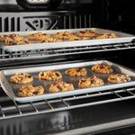 GE 30 inch Single Electric Wall Oven Self + Steam Cleaning ( White )