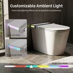 DeerValley Vertex White(Customizable Ambient Light) Dual Flush Elongated Chair Height Smart Soft Close 1-piece Bidet 12-in Rough-In 1.28 GPF