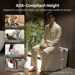 DeerValley Vertex White(Customizable Ambient Light) Dual Flush Elongated Chair Height Smart Soft Close 1-piece Bidet 12-in Rough-In 1.28 GPF