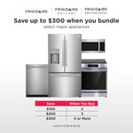 Frigidaire Counter-Depth 19.9-cu ft 35-in Wide French Door Refrigerator with Ice Maker ( Stainless Steel ) ENERGY STAR Certified