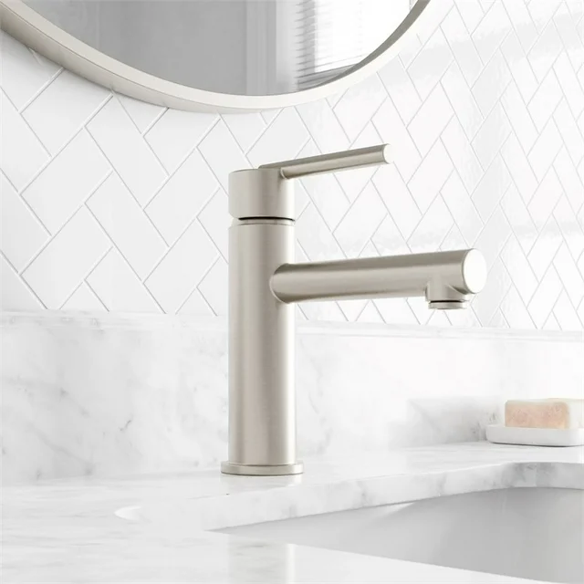Ellen DeGeneres Tossana 4-in Single Handle Bath Faucet – Brushed Nickel, 2014FA-01-113, FINAL PRICE: $59.99 + Tax